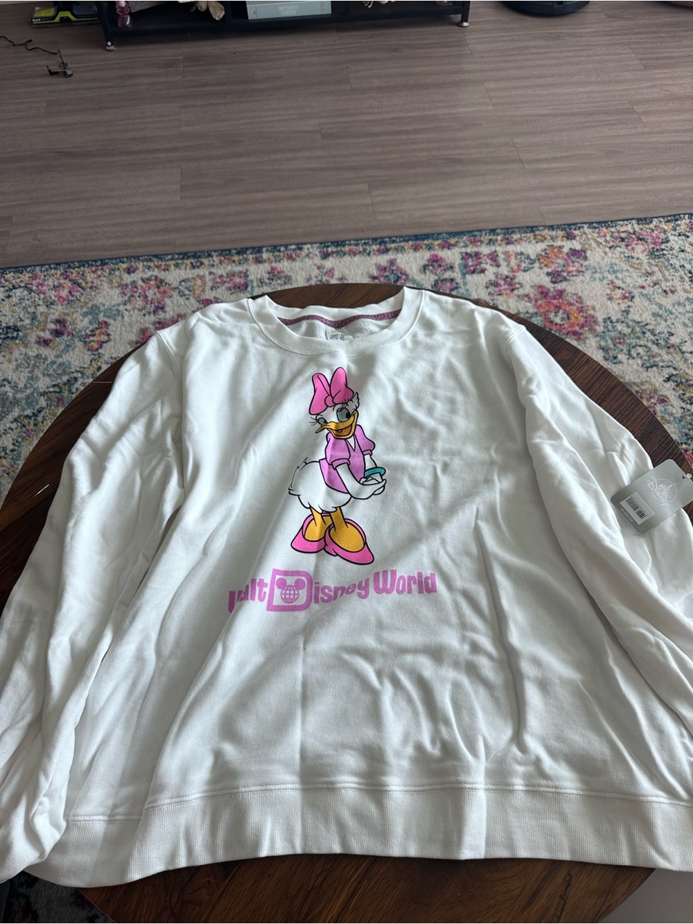 Walt Disney World Daisy Duck White Crewneck Sweatshirt